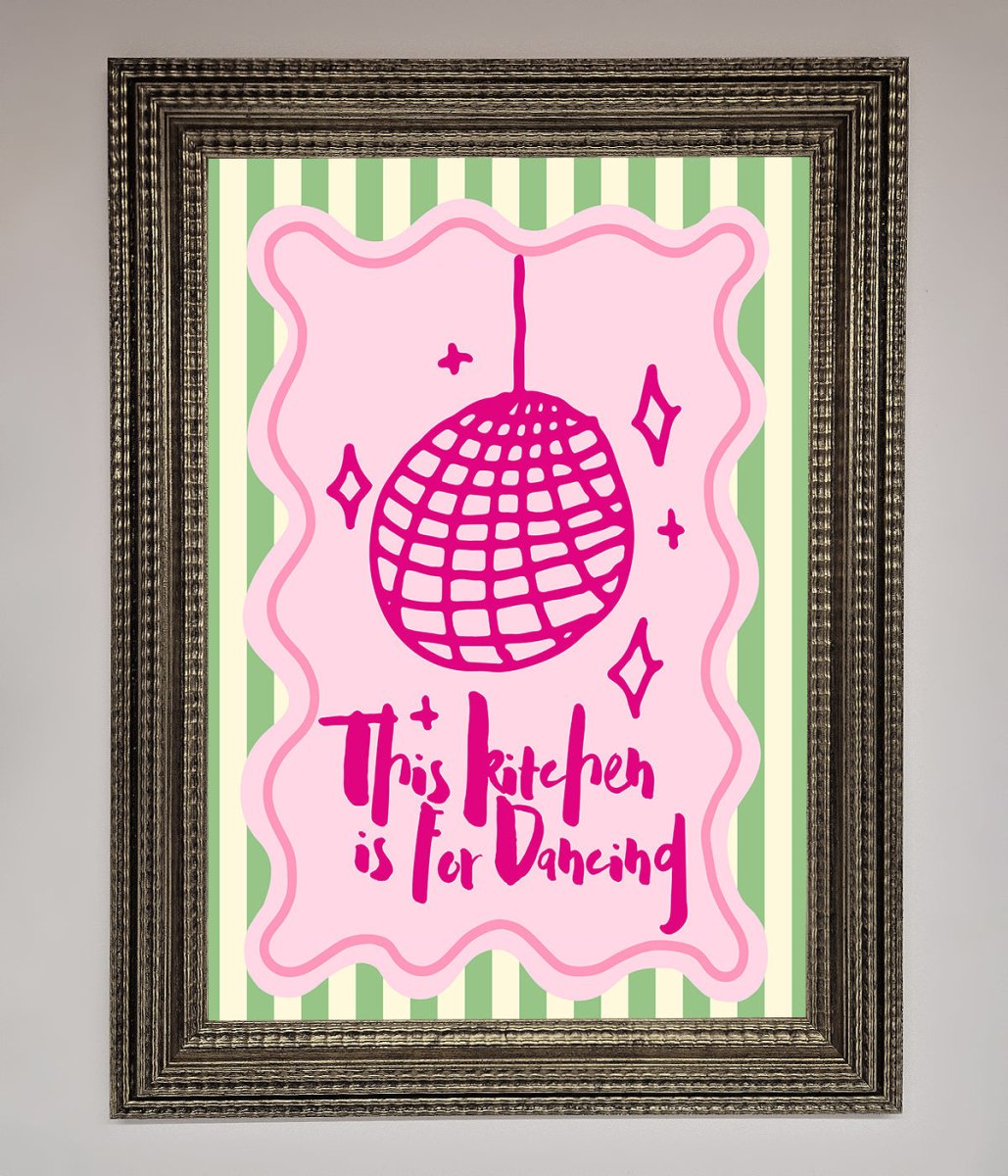 This Kitchen Is For Dancing Framed Wall Art