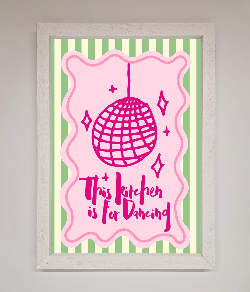 This Kitchen Is For Dancing Framed Wall Art