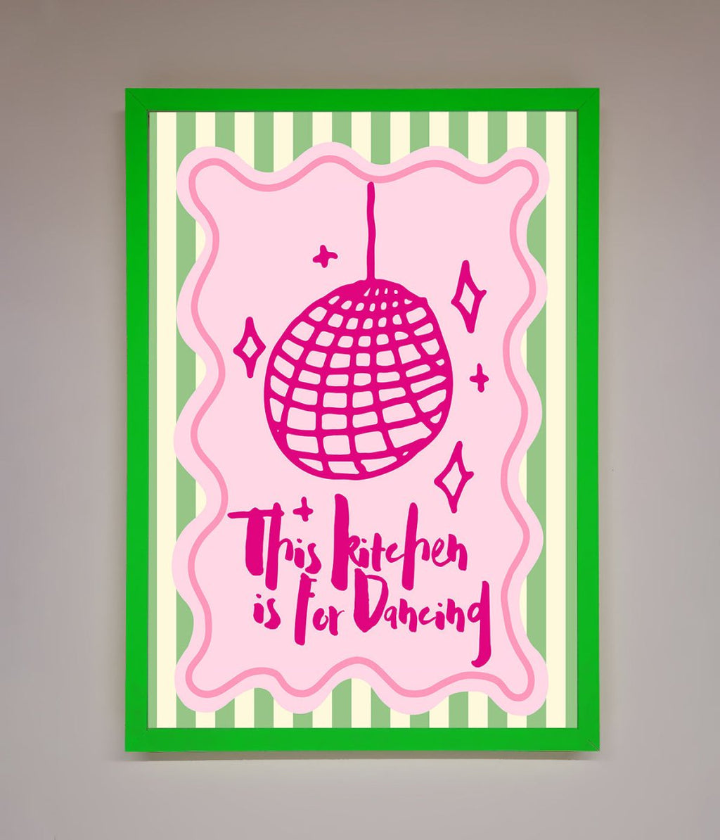 This Kitchen Is For Dancing Framed Wall Art