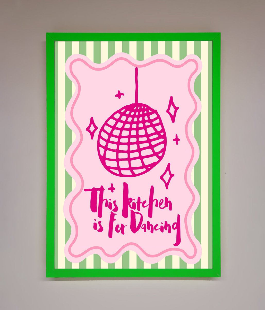This Kitchen Is For Dancing Framed Wall Art