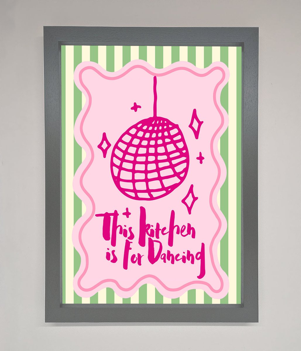 This Kitchen Is For Dancing Framed Wall Art