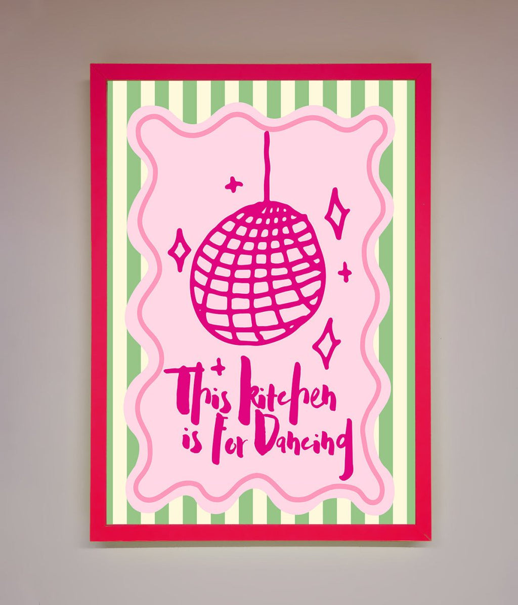 This Kitchen Is For Dancing Framed Wall Art