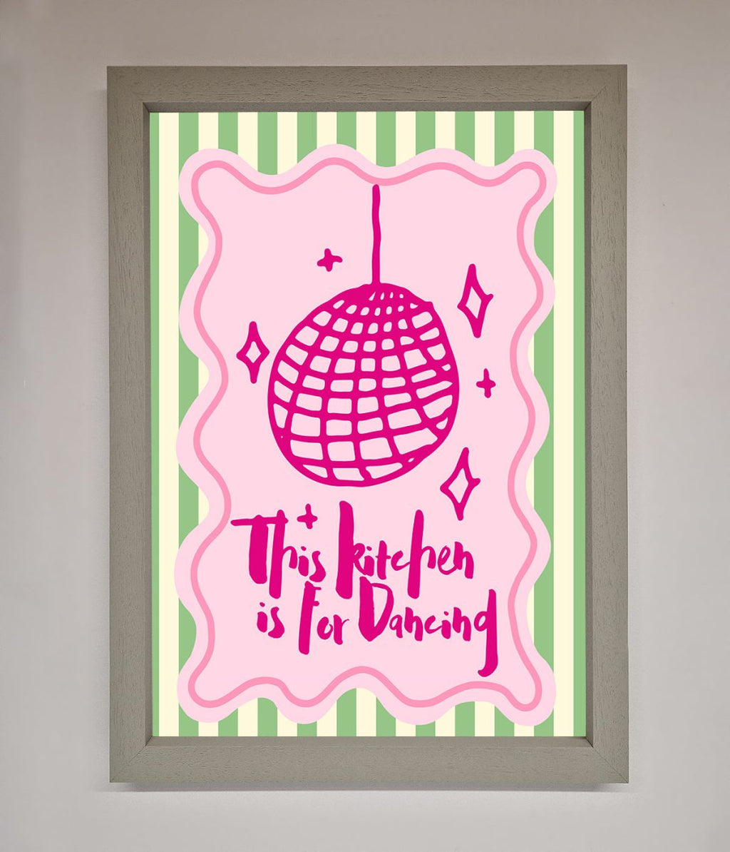 This Kitchen Is For Dancing Framed Wall Art