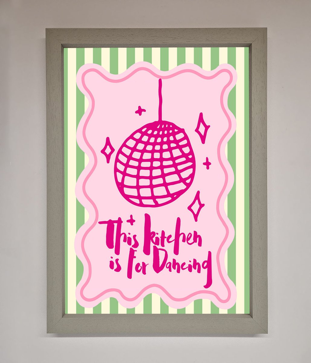 This Kitchen Is For Dancing Framed Wall Art