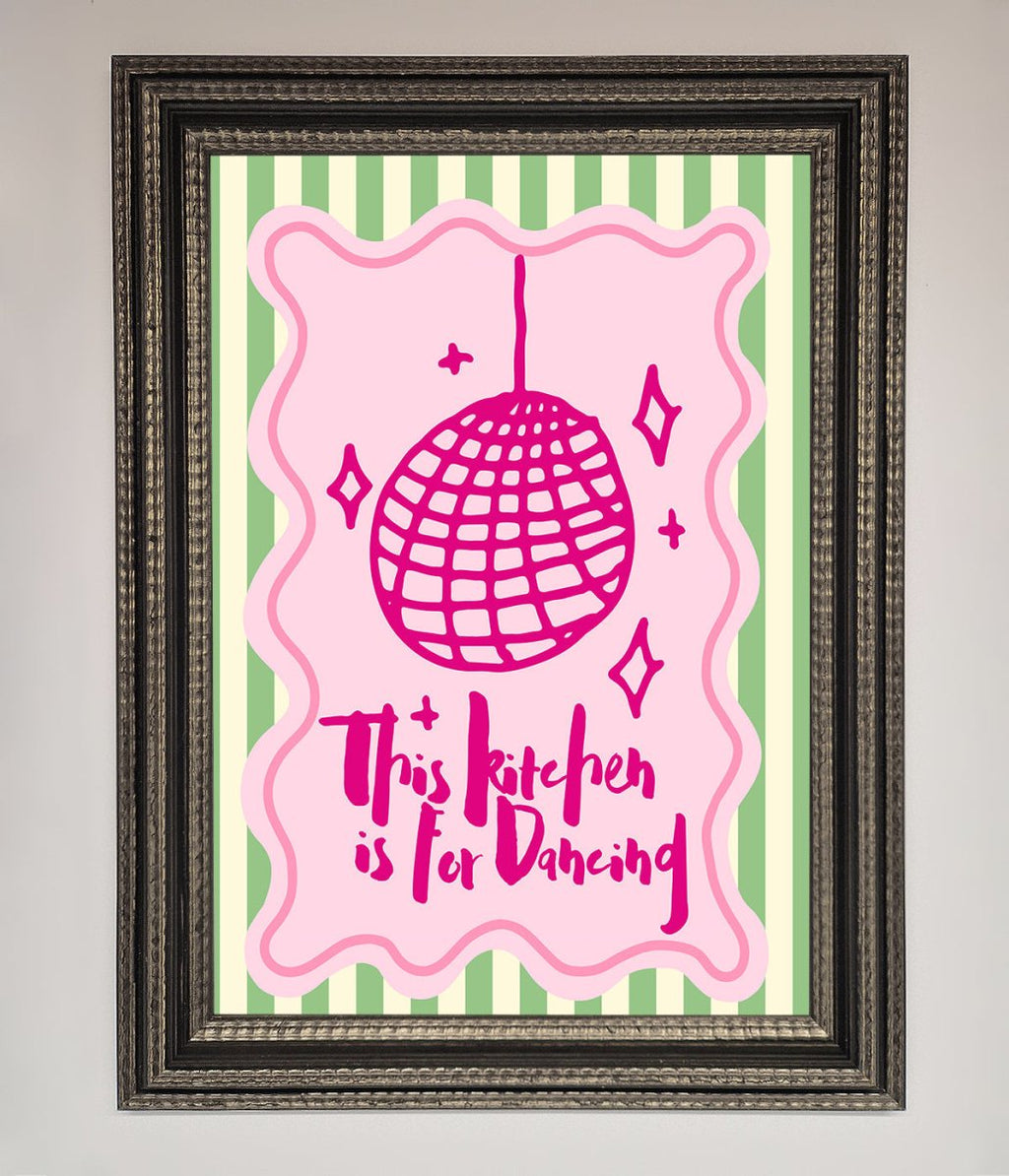 This Kitchen Is For Dancing Framed Wall Art
