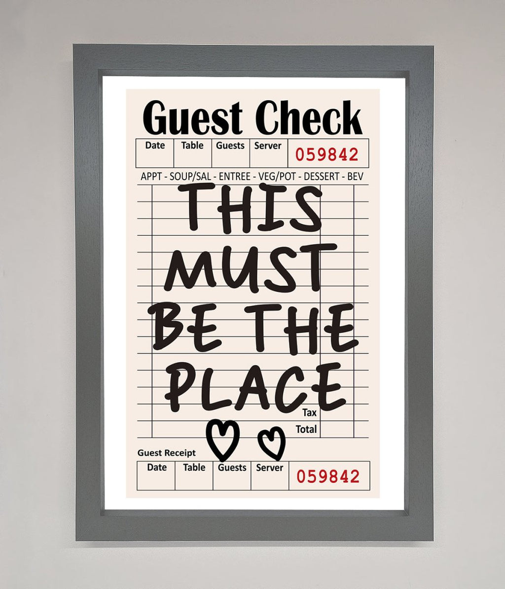This Must Be The Place Beige Framed Wall Art