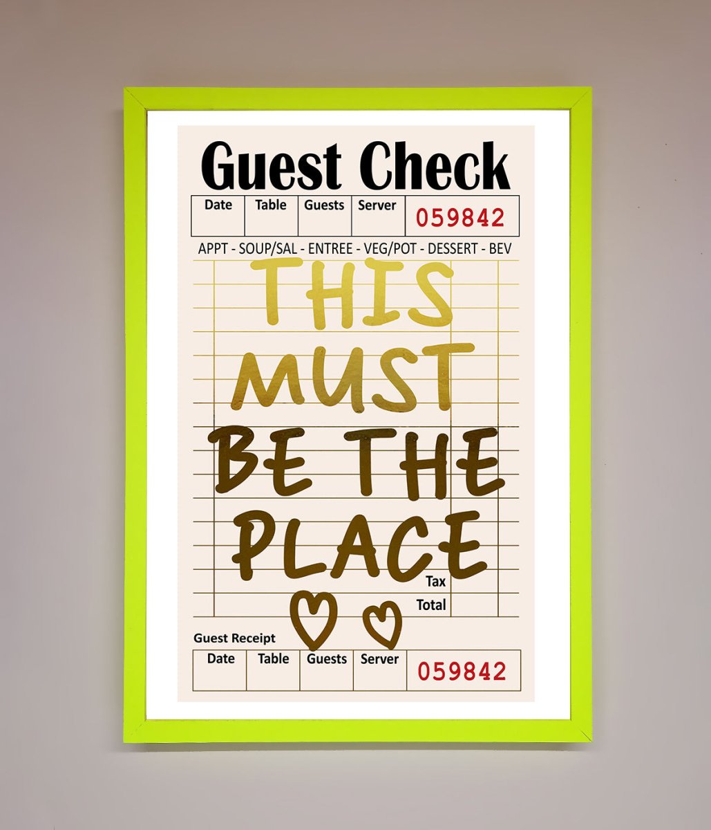 This Must Be The Place Foil Print