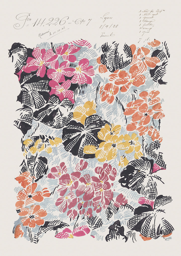 Tokyo Garden Vintage Archive Poster Print
