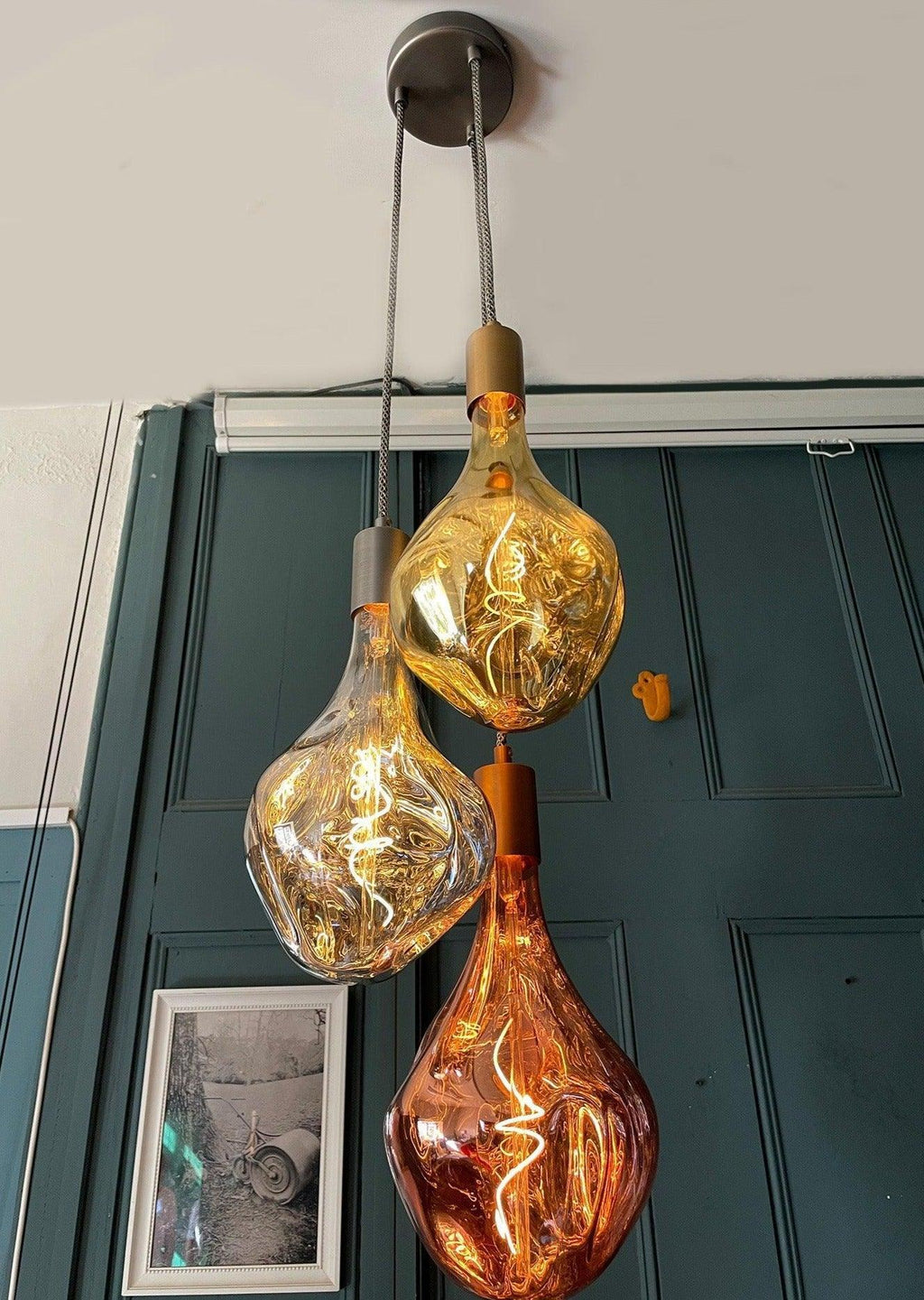 Triple Evo Cluster Pendant Light in Tri Colour