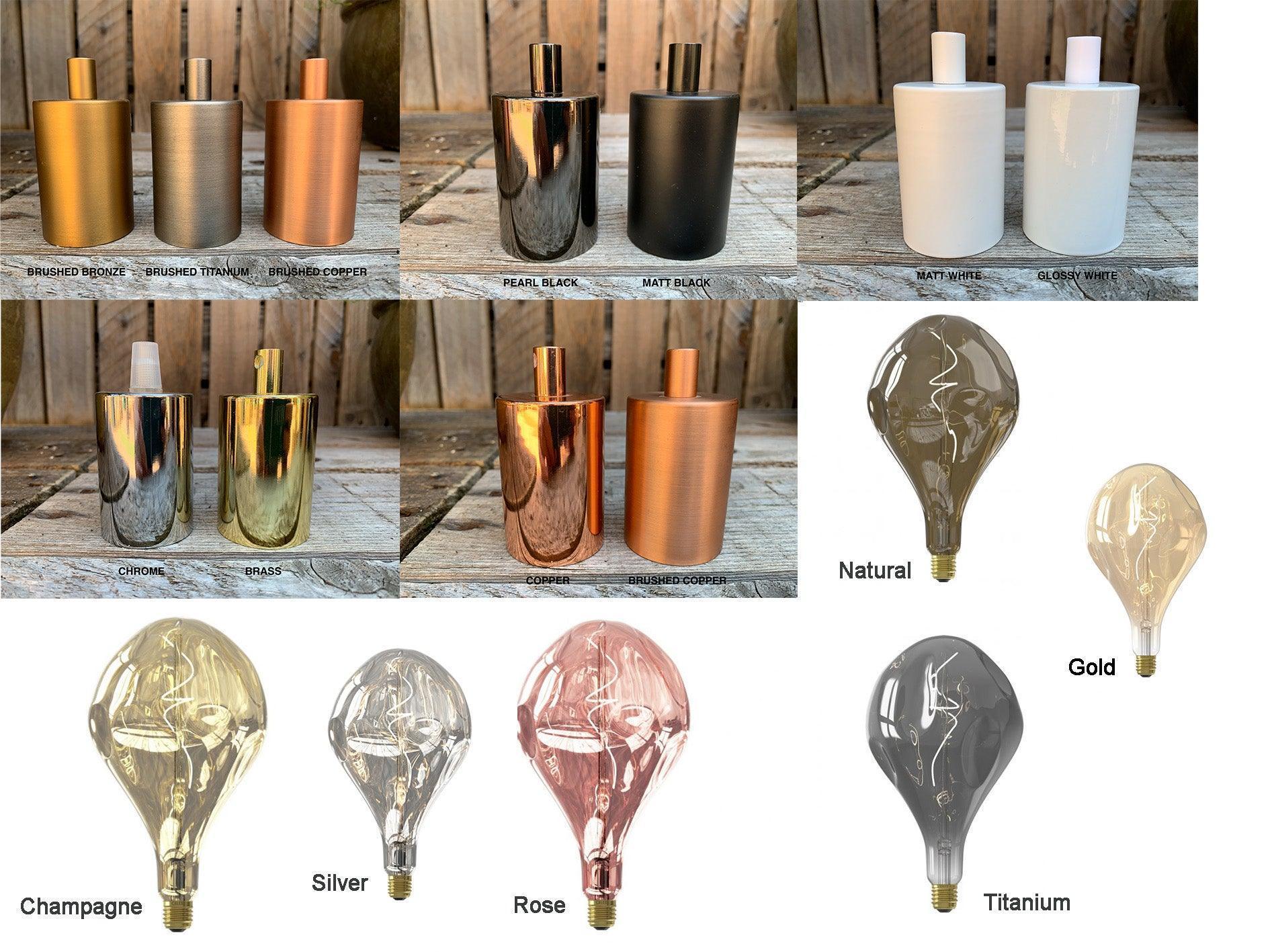 Triple Evo Cluster Pendant Light in Tri Colour