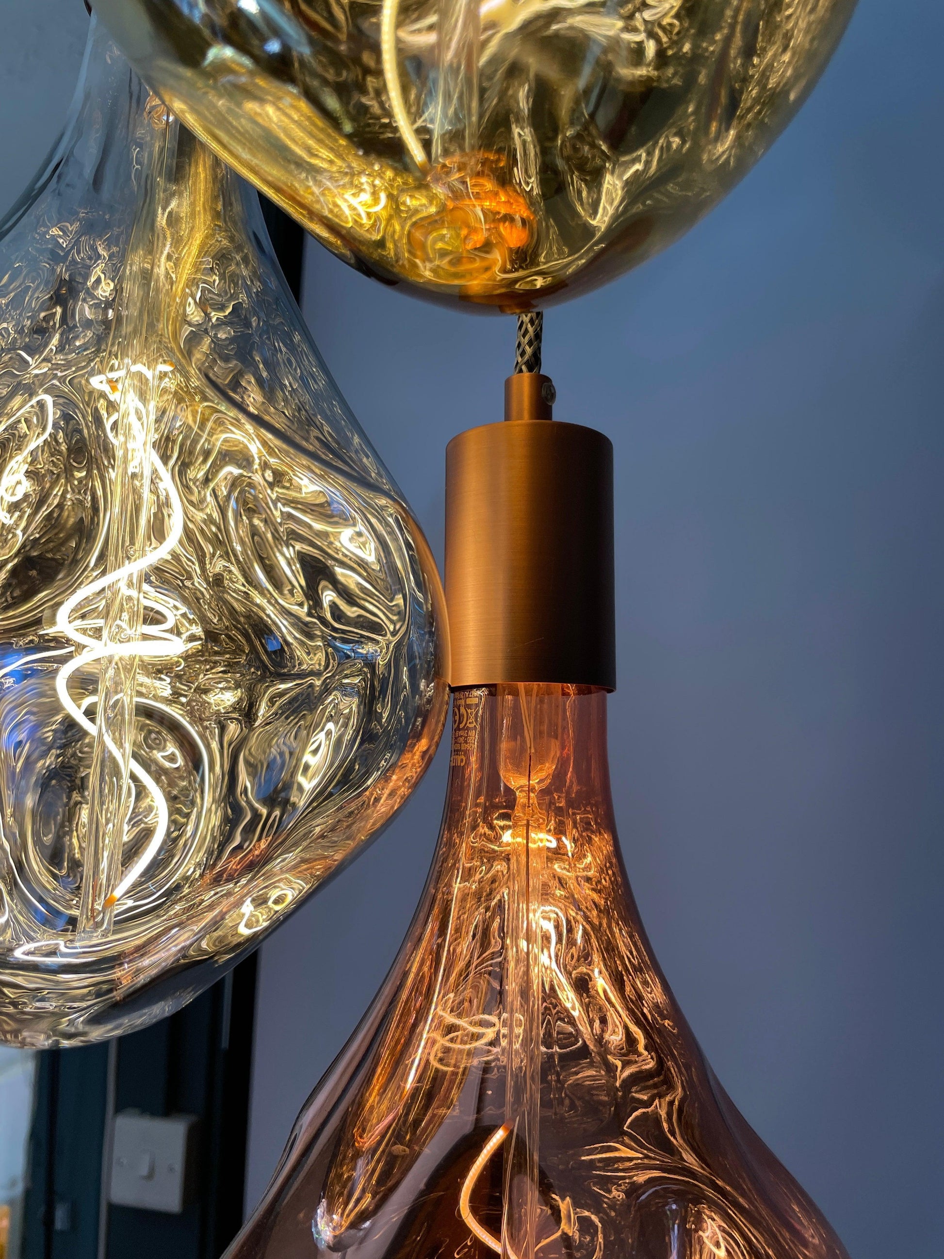 Triple Evo Cluster Pendant Light in Tri Colour