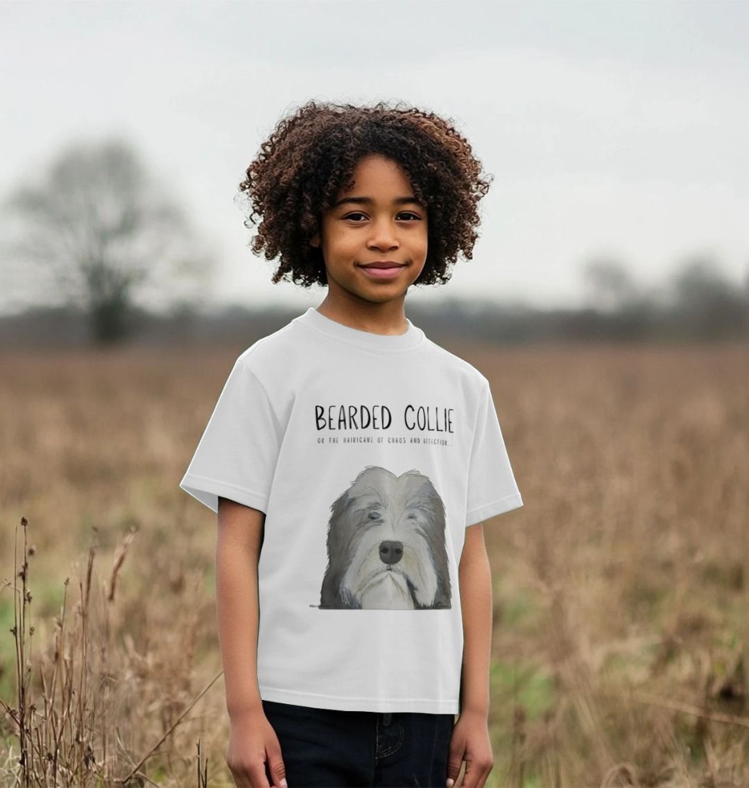 Tiny Hairicane Bearded Collie Child's T-Shirt