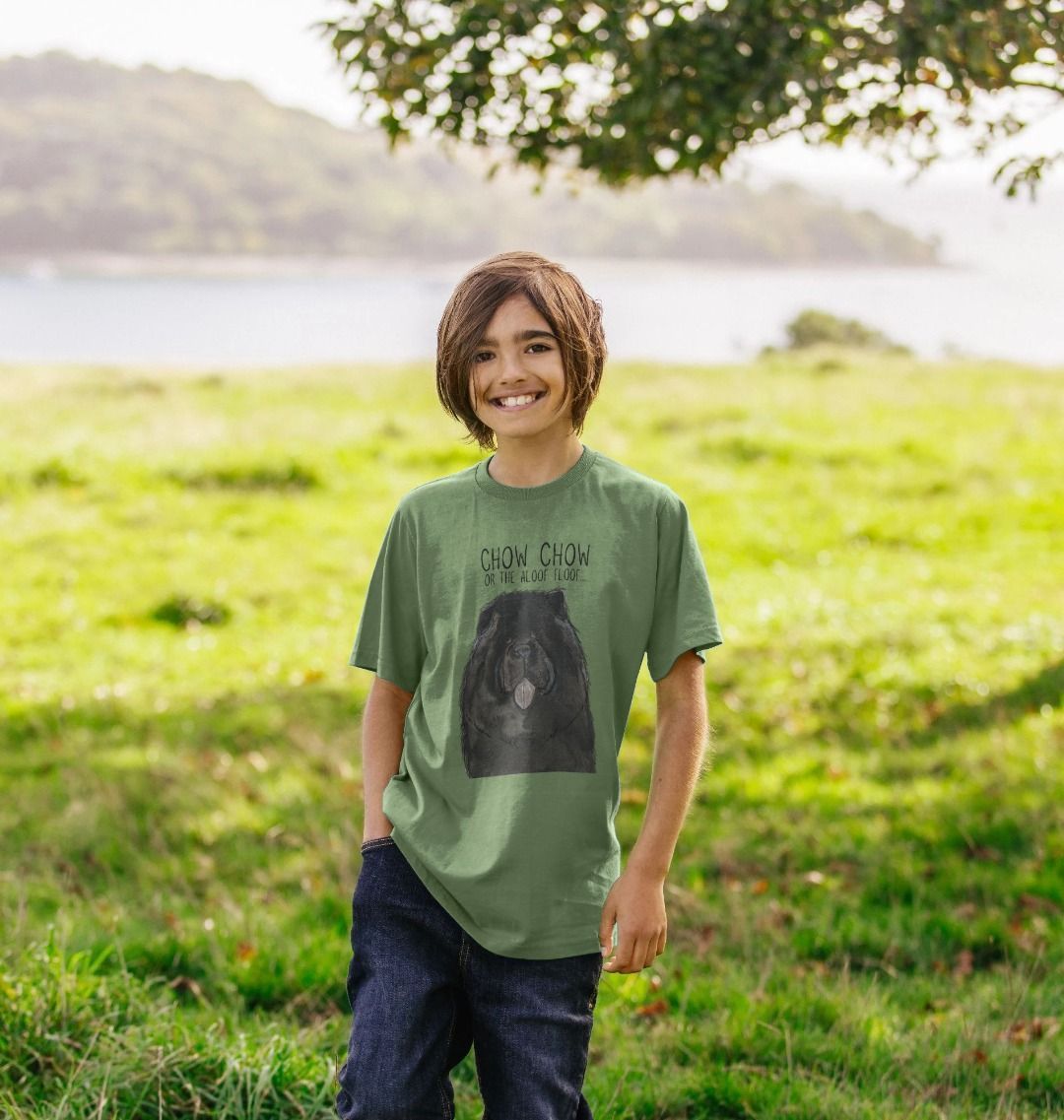 Black Chow Chow Kids T-Shirt