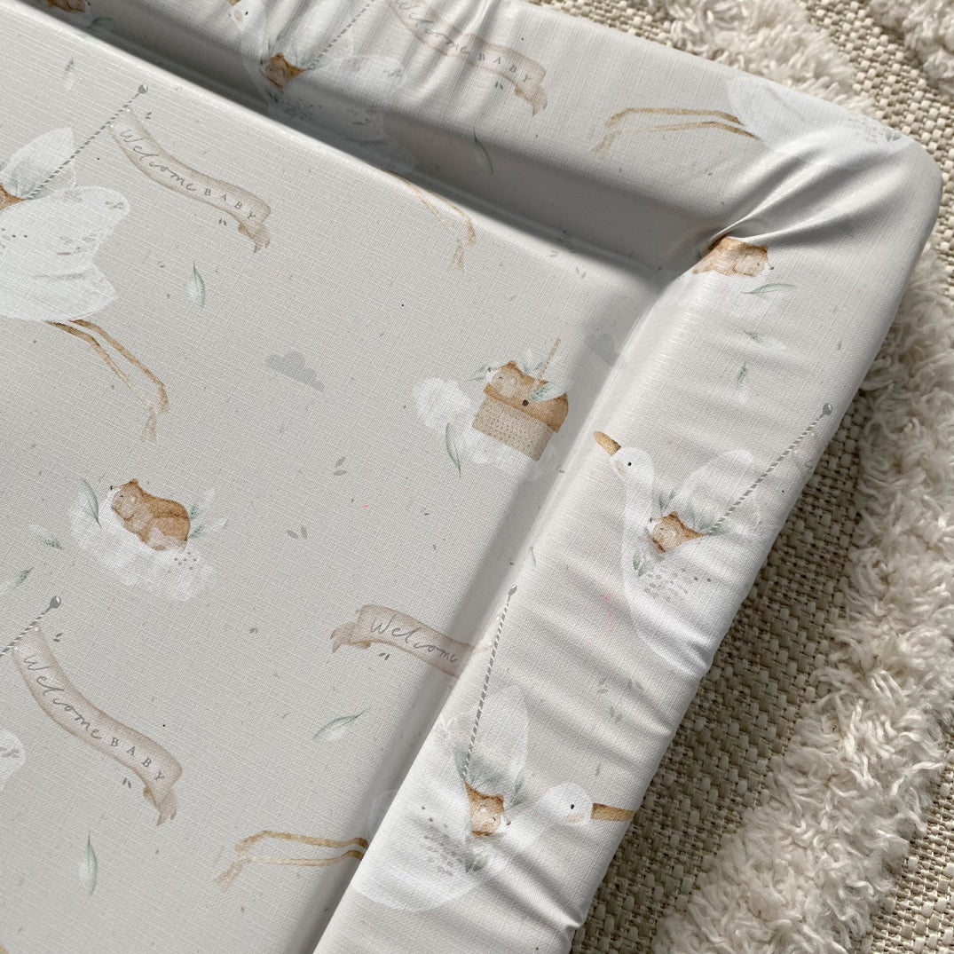 Standard Changing Mat - Welcome Baby Unisex Print