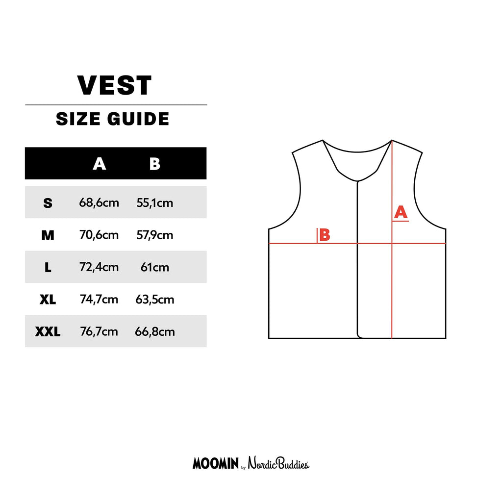a functional black snufkin fishing vest in a practical outdoor setting, ready for adventure