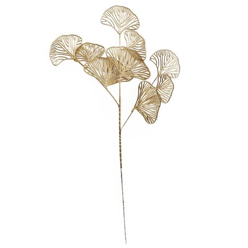 65cm Golden Leaves Flower Arrangement Stem