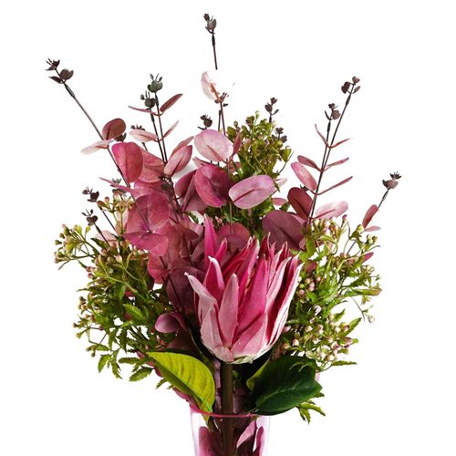 Pack of 6 Pink Protea Sugarbush Flower Stems 65cm