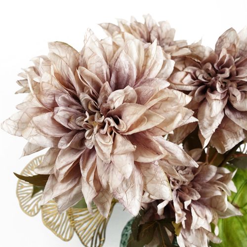 55cm Dusty Pink Dahlia Flower Stem
