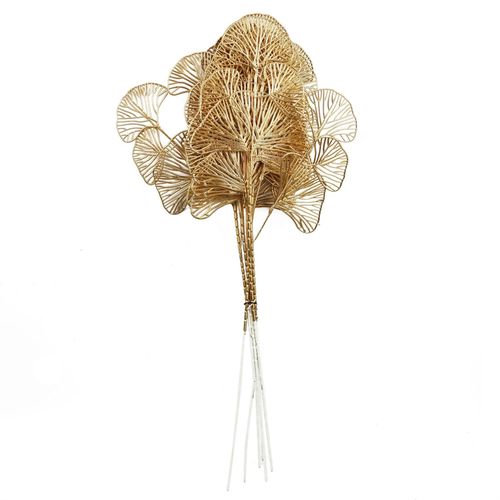 65cm Golden Leaves Flower Arrangement Stem