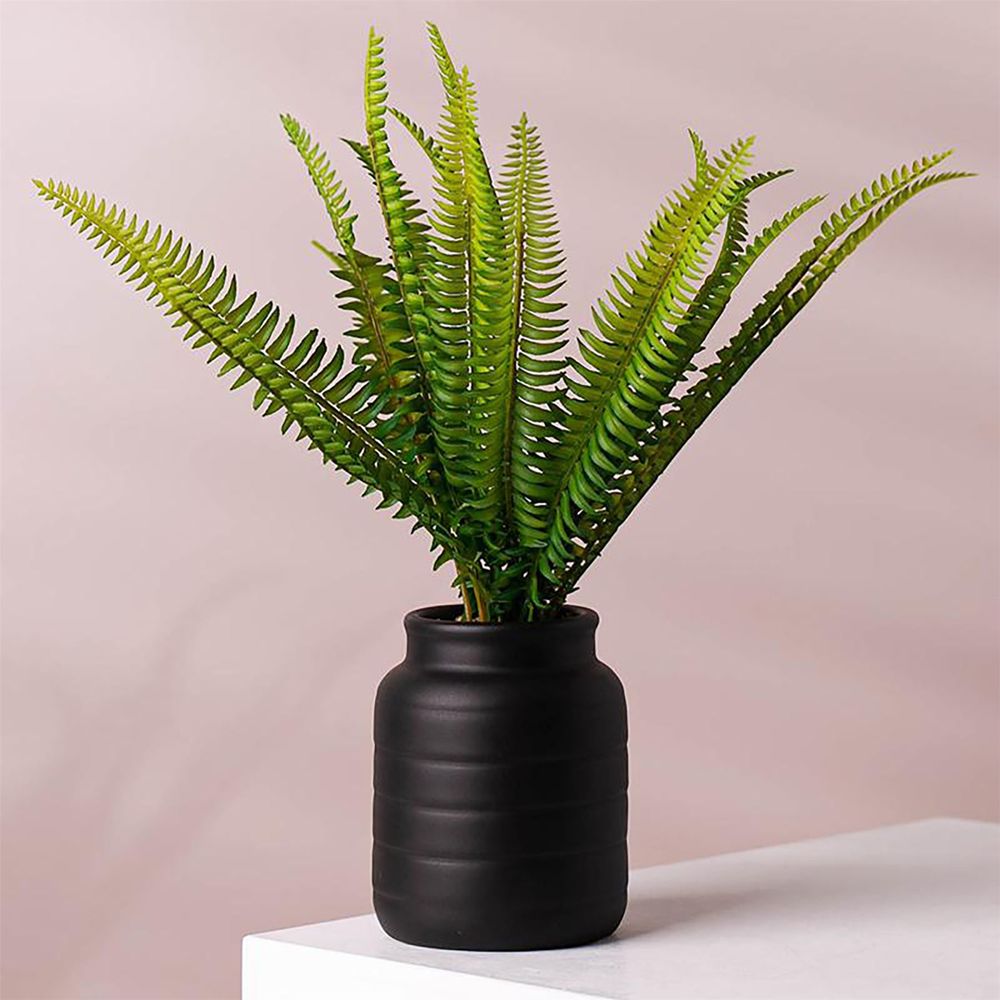 Ceramic Plant Pot with Leaf Design - Multiple Sizes and Colours