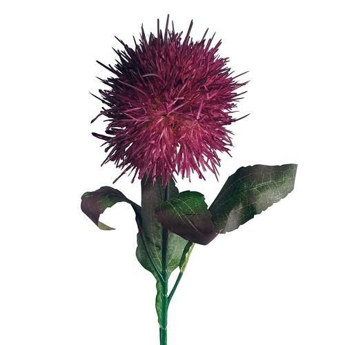 Purple Globe Thistle Artificial Flower Stems Pack of 6