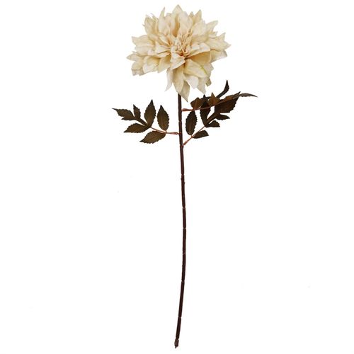 55cm Dusty Cream Dahlia Flower Stem