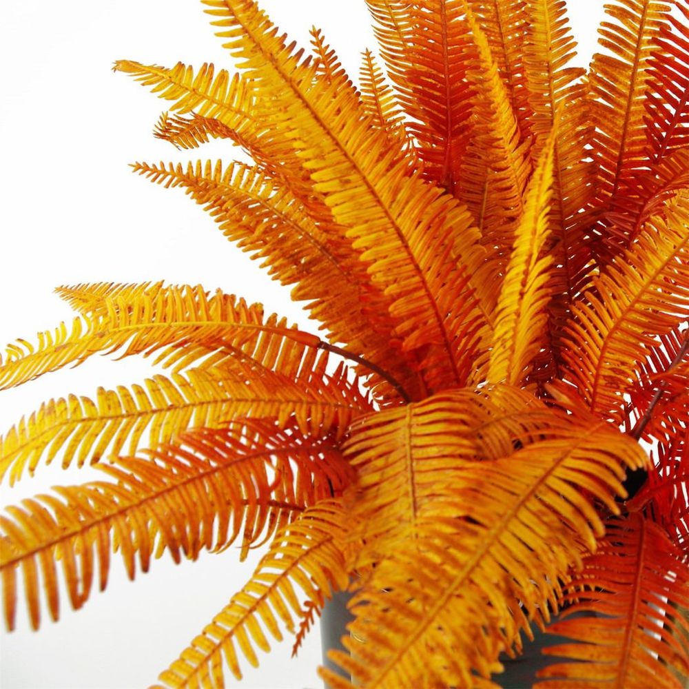 Artificial Autumn Fern Bush 55cm Lifelike Plant
