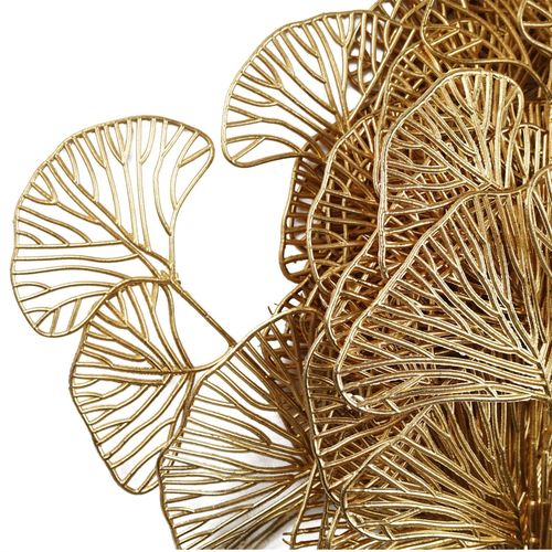 Pack of 6 Golden Leaves Flower Arrangement Stems 65cm