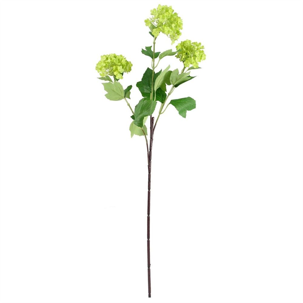 100cm Red Poppy and Fern Glass Vase with Complete Artificial Flower Arrangement