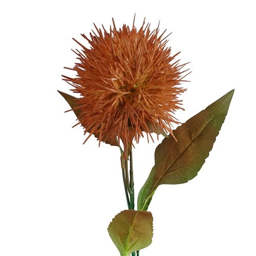 70cm Yellow Globe Thistle Artificial Flower Stem