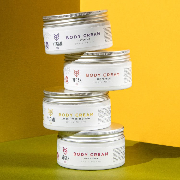 Lavender Body Cream – Vegan, Moisturizing with Vitamins C & E by Vegan Fox at www.brixbailey.com