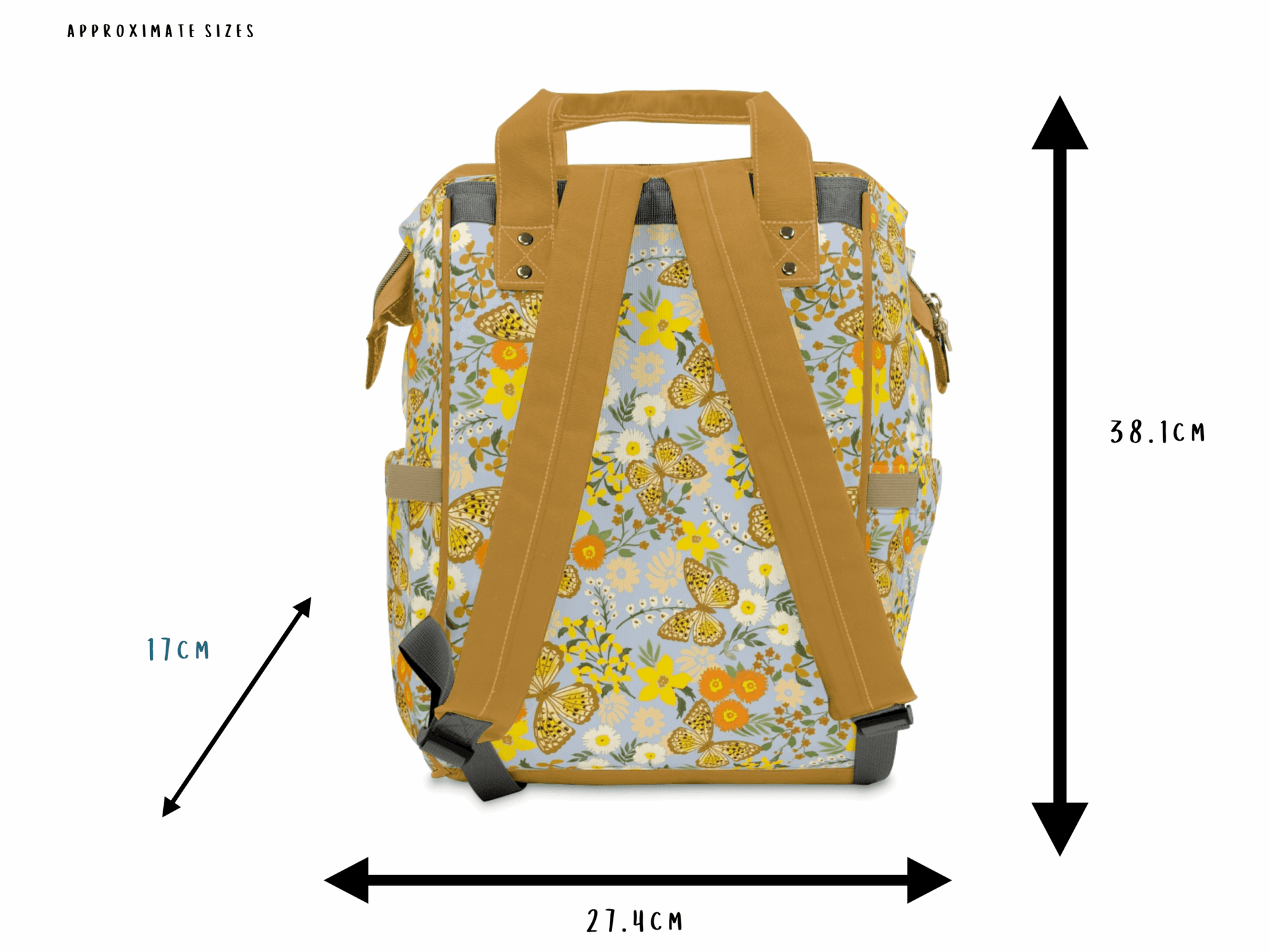 Vintage Floral Baby Changing Backpack Bag