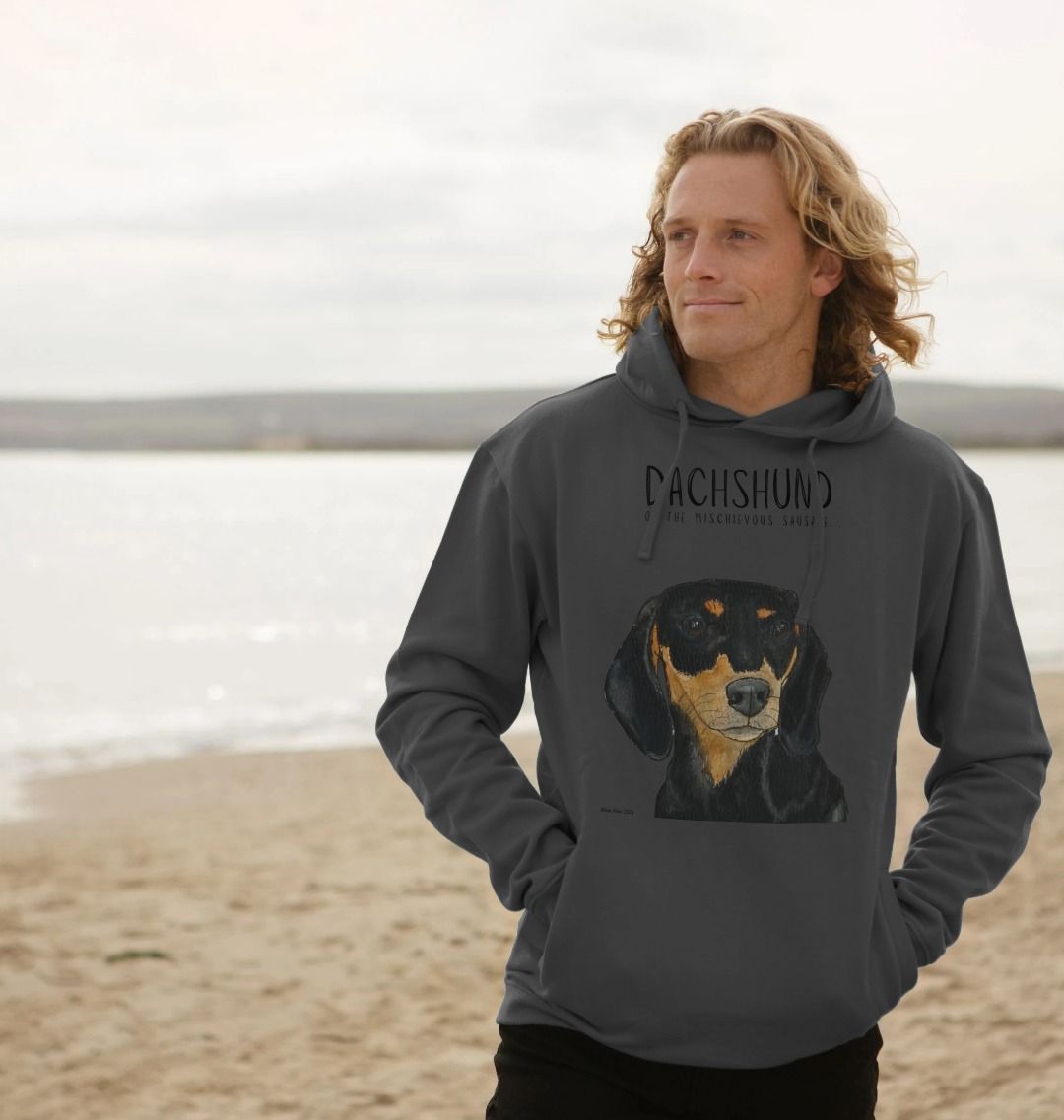 Black and Tan Dachshund Hoodie Small Legs Big Attitude