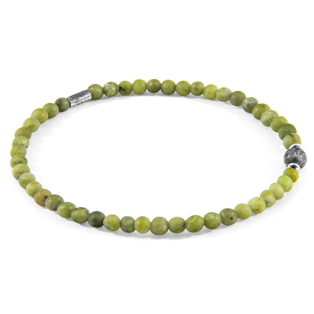 Enhance Your Look with the Walter Silver and Stone SKINNY Bracelet - Timeless Elegance & British Craftsmanship by ANCHOR & CREW at www.brixbailey.com