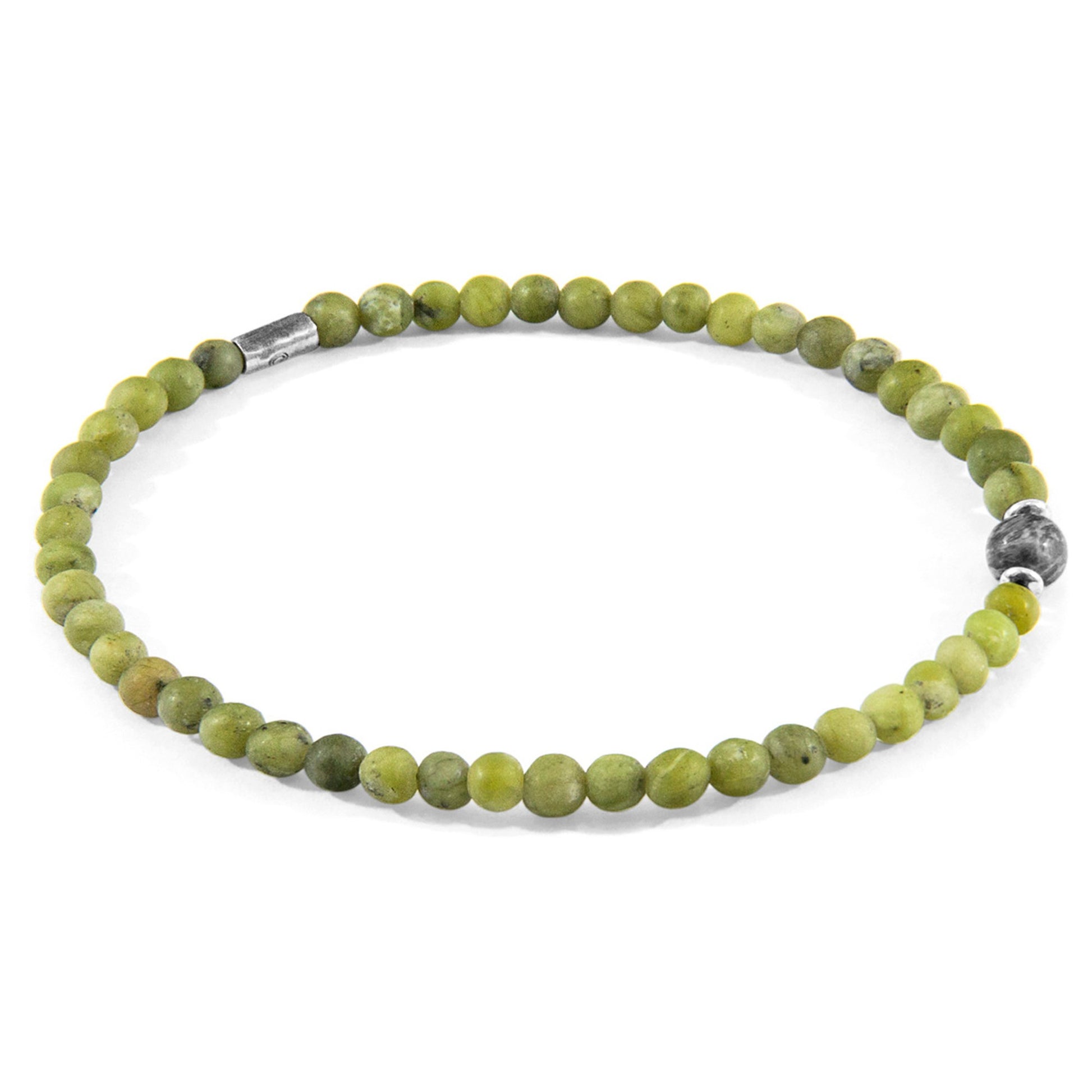 Enhance Your Look with the Walter Silver and Stone SKINNY Bracelet - Timeless Elegance & British Craftsmanship by ANCHOR & CREW at www.brixbailey.com