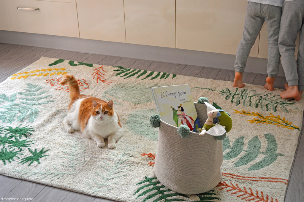 Refresh Your Space with the Tropical Charm of Our 100% Cotton Rug by Lorena Canals at www.brixbailey.com