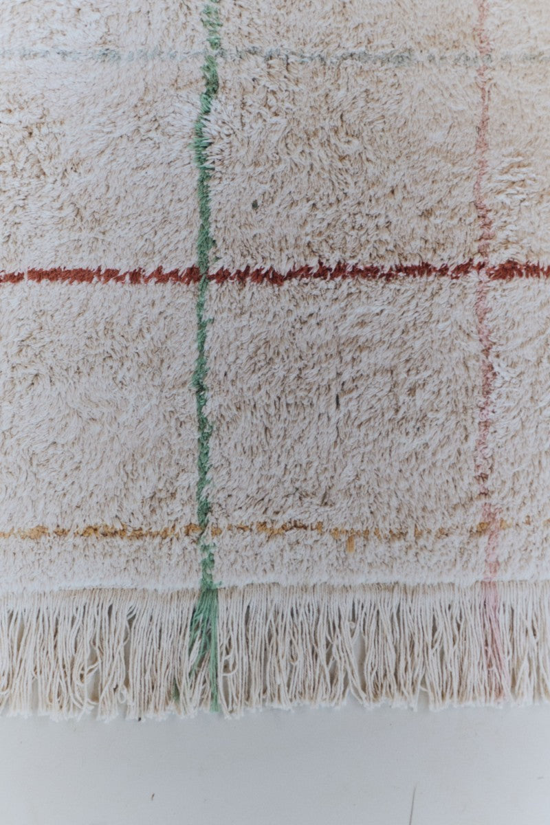 Colorful Lines Natural Cotton Carpet: Joyful & Machine-Washable - Perfect for Any Room by Lorena Canals at www.brixbailey.com