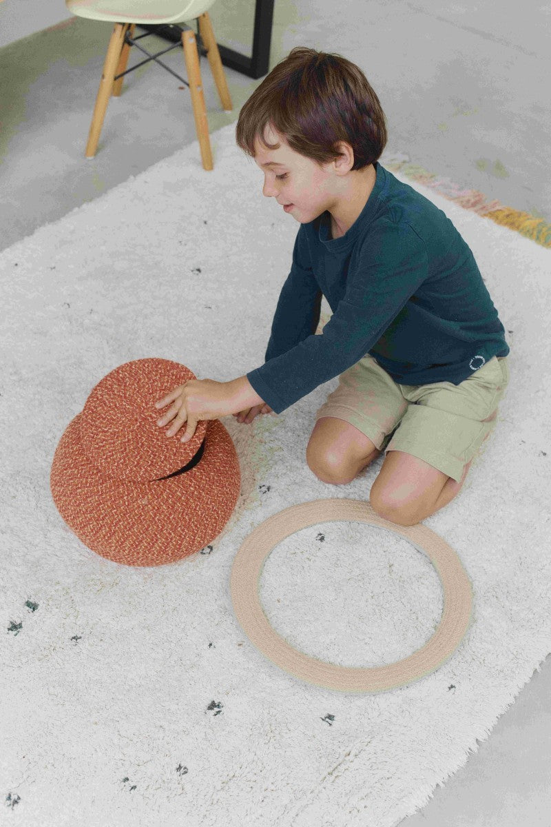 Swing Among the Stars with Stardust Machine Washable Rug - Handmade & Inspiring Decor by Lorena Canals at www.brixbailey.com