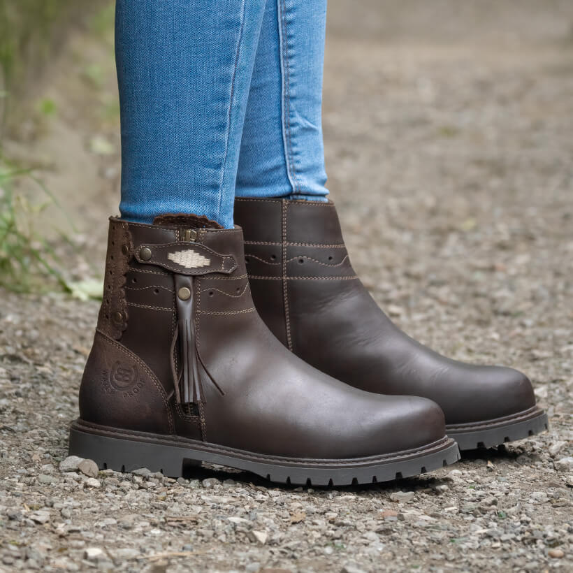 Hudson Ankle Boots in Chocolate