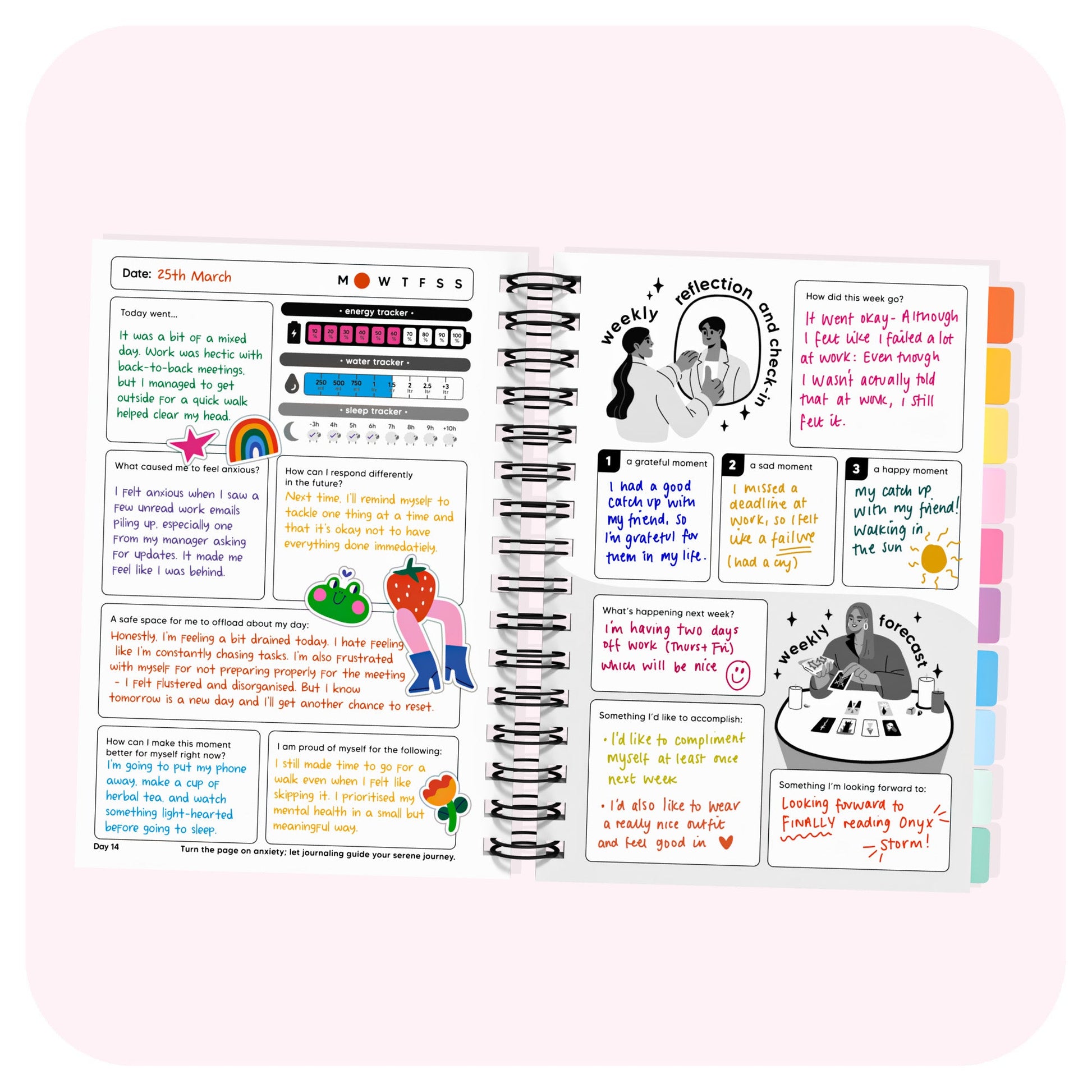 Anxiety Spiral Journal for Daily Reflection