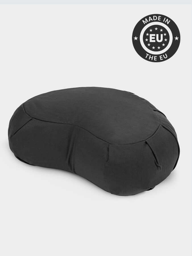 Organic Buckwheat Zafu Crescent Meditation Cushion