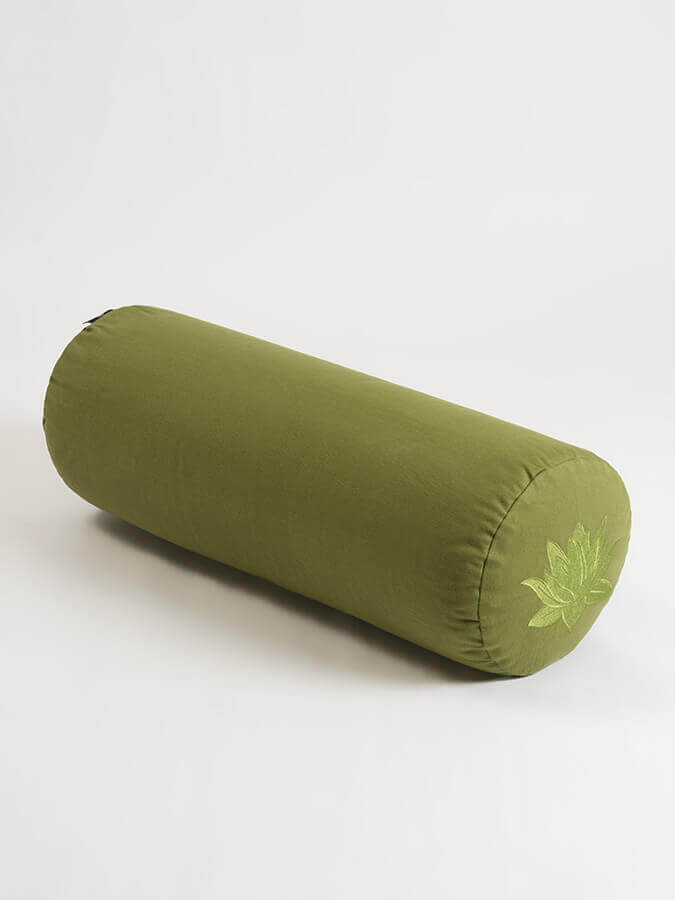 Organic Cotton Buckwheat Lotus Meditation Bolster Cushion