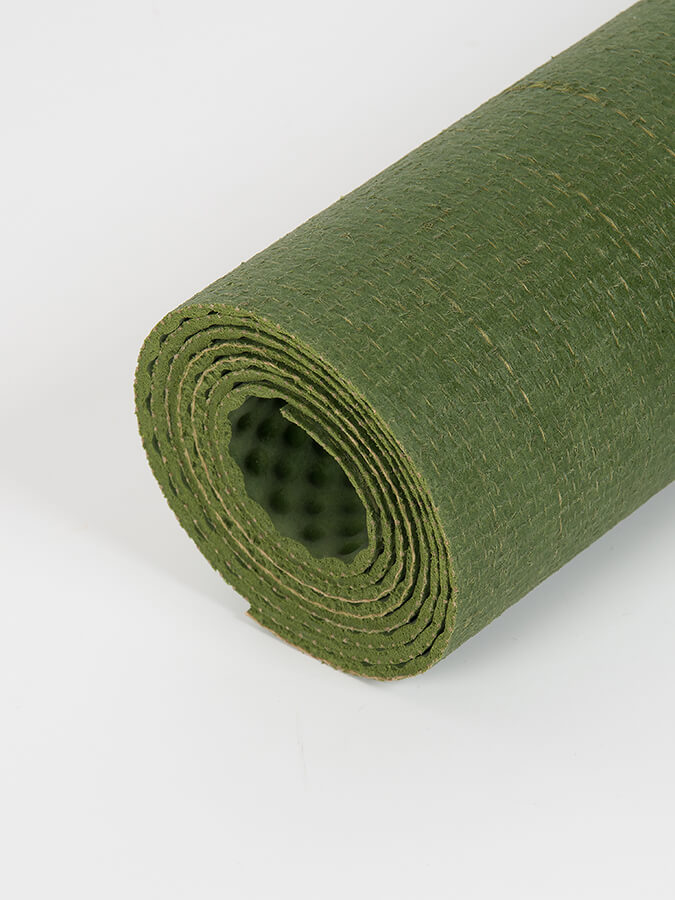 Extra Long Natural Rubber Yoga Mat 6mm Jute