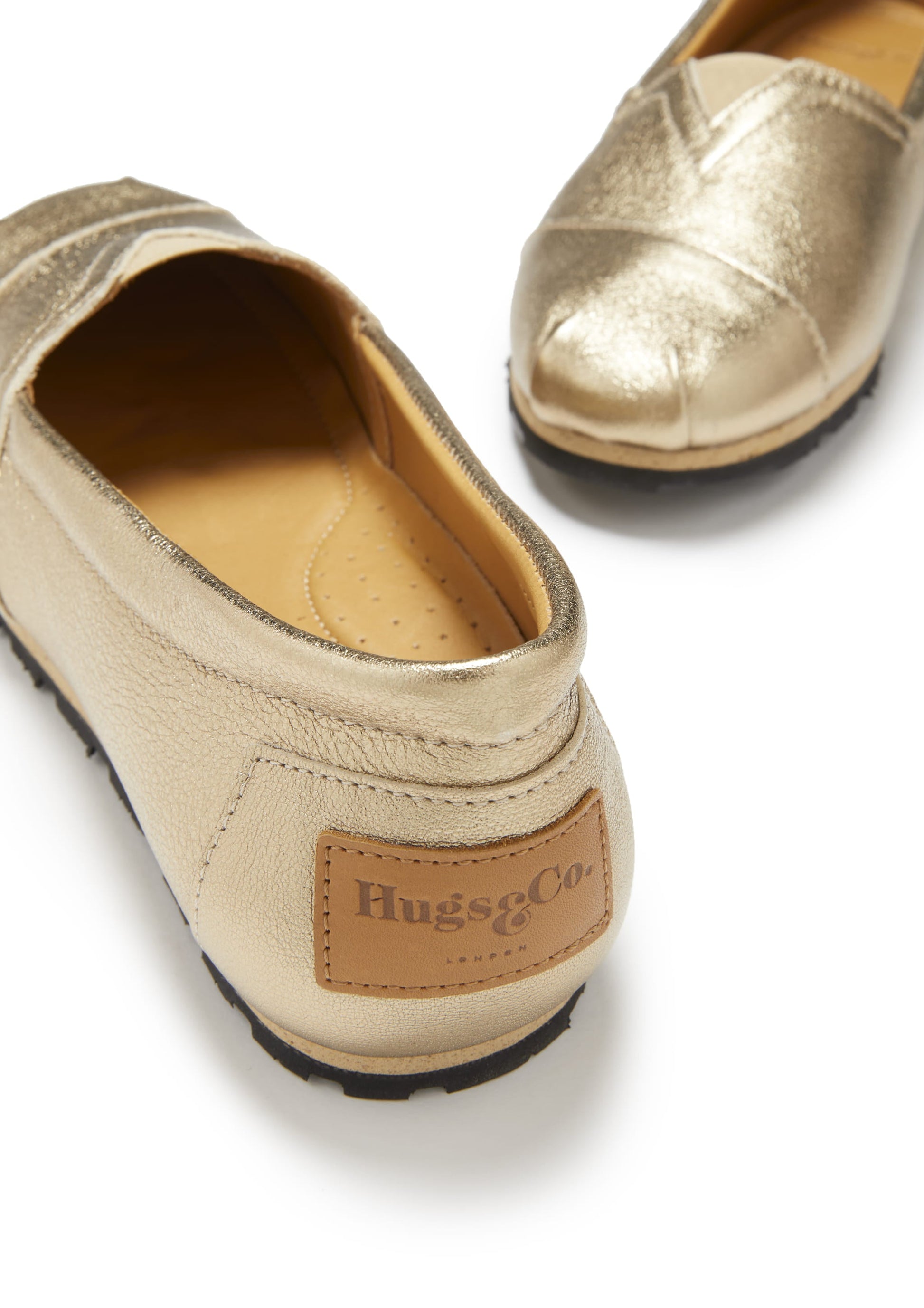 Women's Gold Leather Chukka Espadrilles