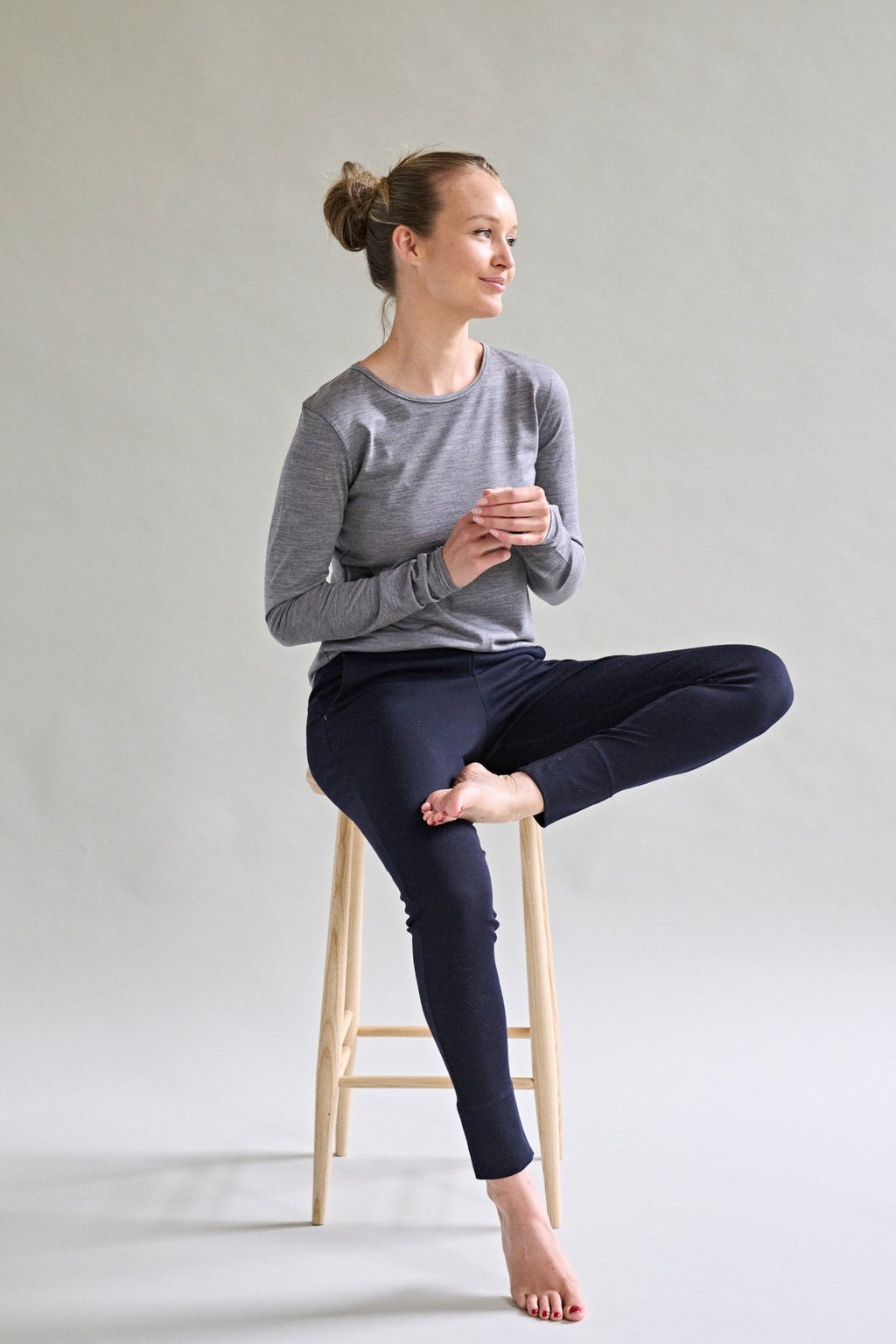 Women's 24 Hour Merino Wool Trousers Midnight Blue Heavyweight