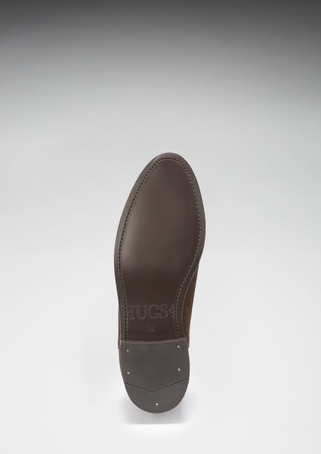 Women's Brown Suede Chelsea Boots with Welted Leather Sole