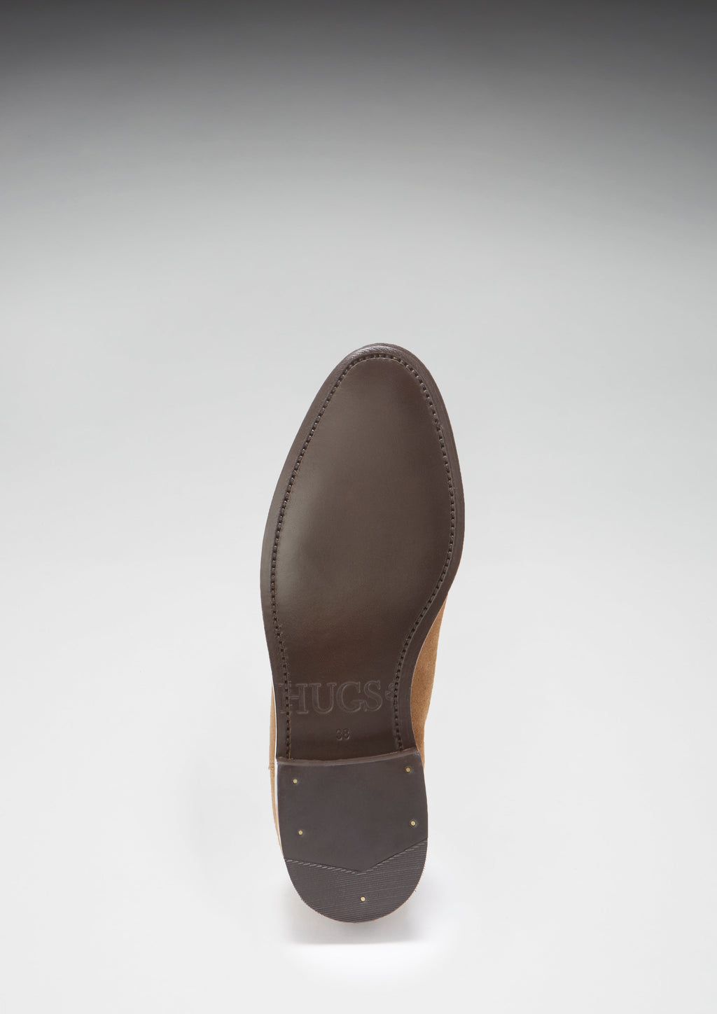 Women's Tobacco Suede Chelsea Boots with Leather Sole