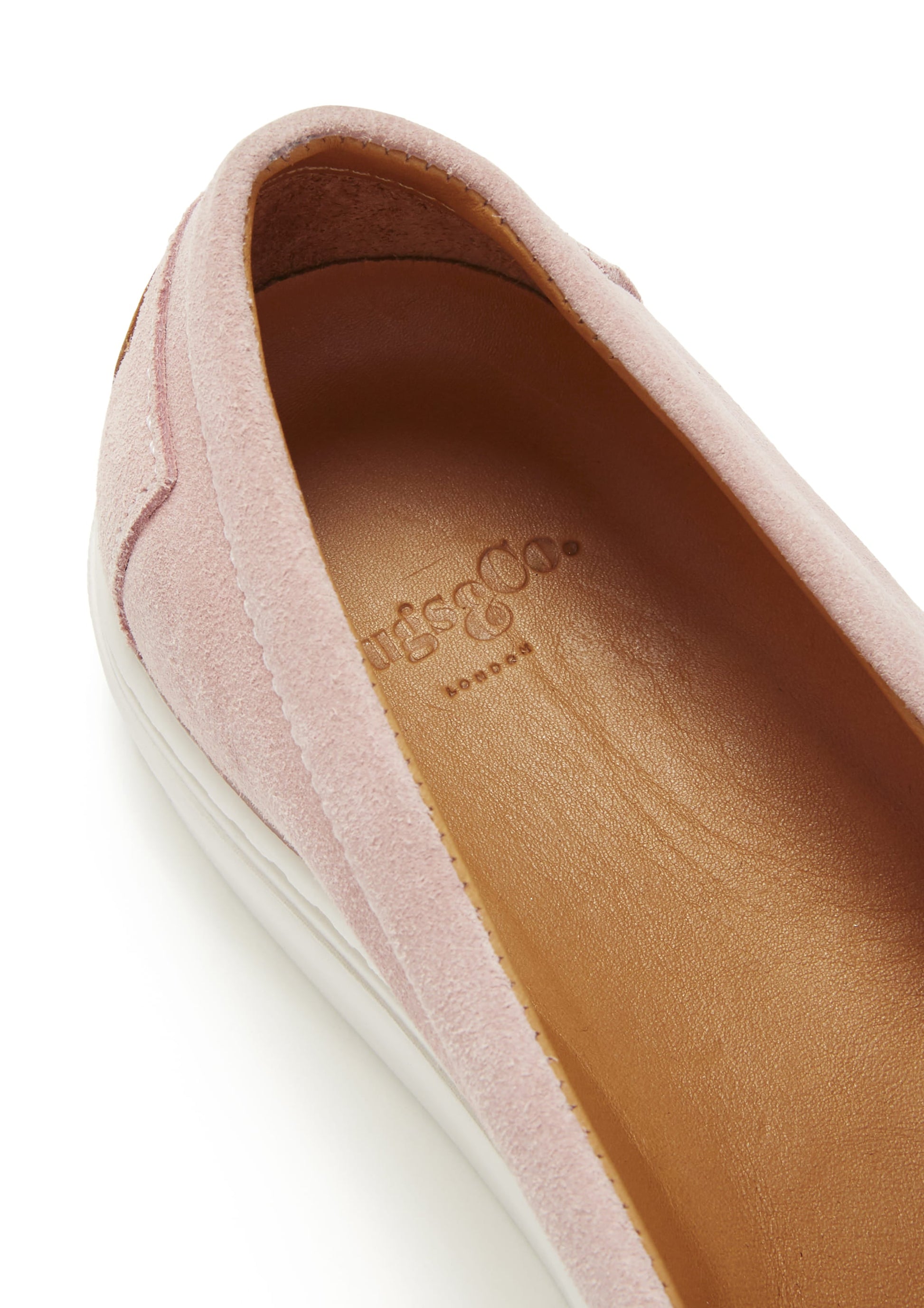 Women's Ice Pink Suede Slip On Sneakers