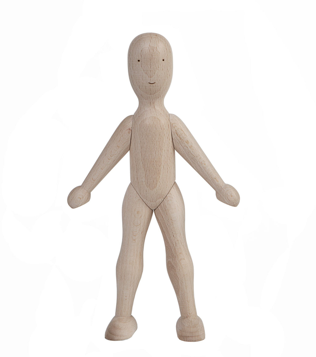 Wooden Beech Doll with Pants by Wooden Story - Sustainable & Educational Children's Toy by Wooden Story at www.brixbailey.com