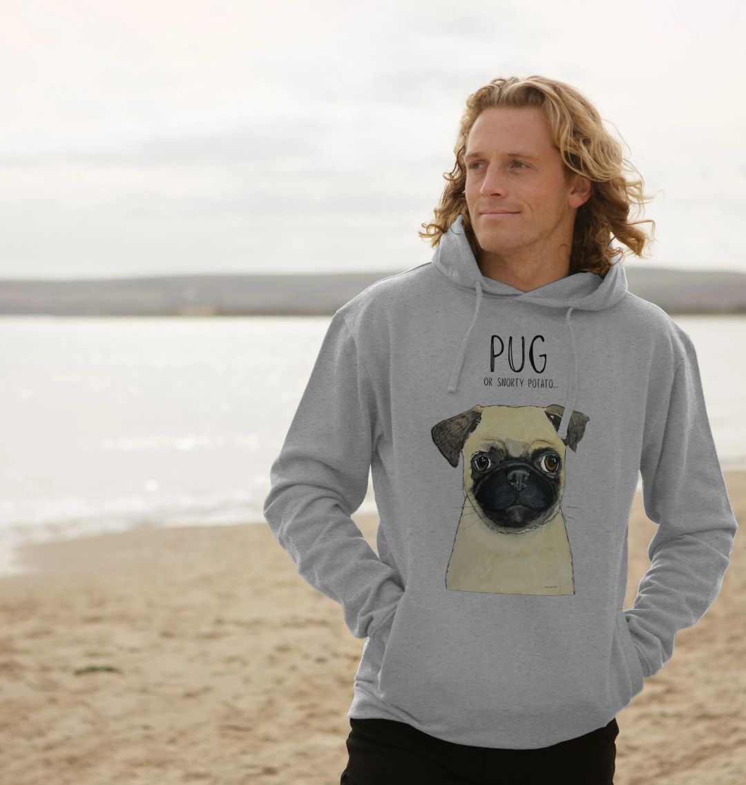 Snorty Potato Men's Hoodie Cozy Funny Pug